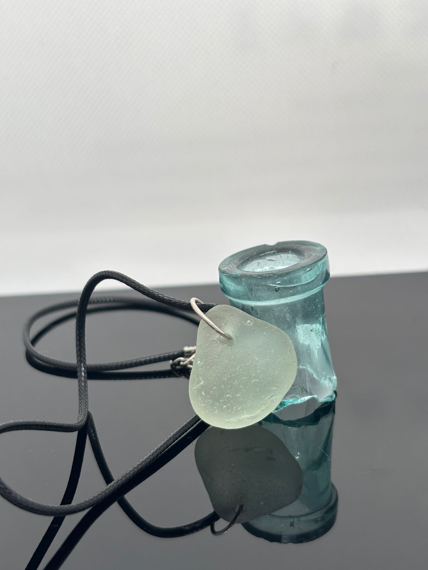 Seafoam Sea Glass Pendant