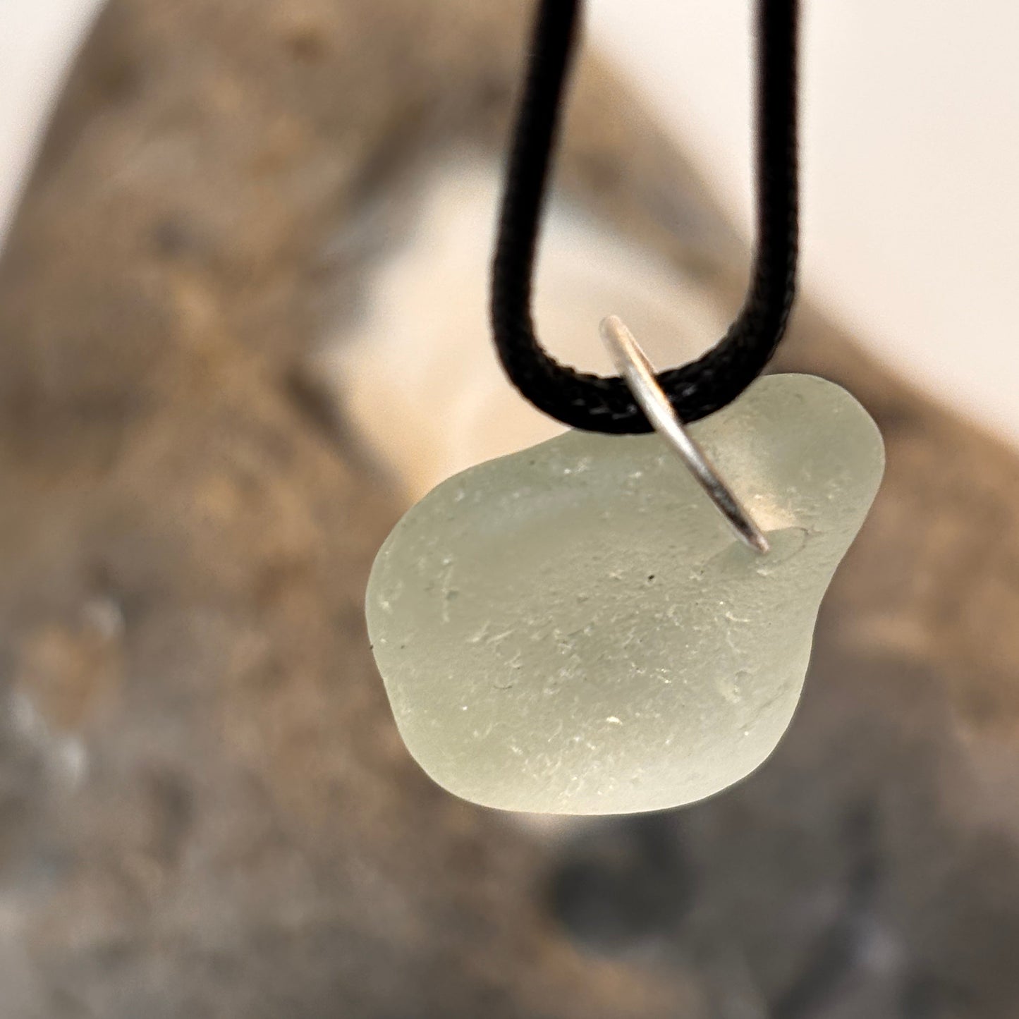 Pale Aqua Sea Glass Pendant