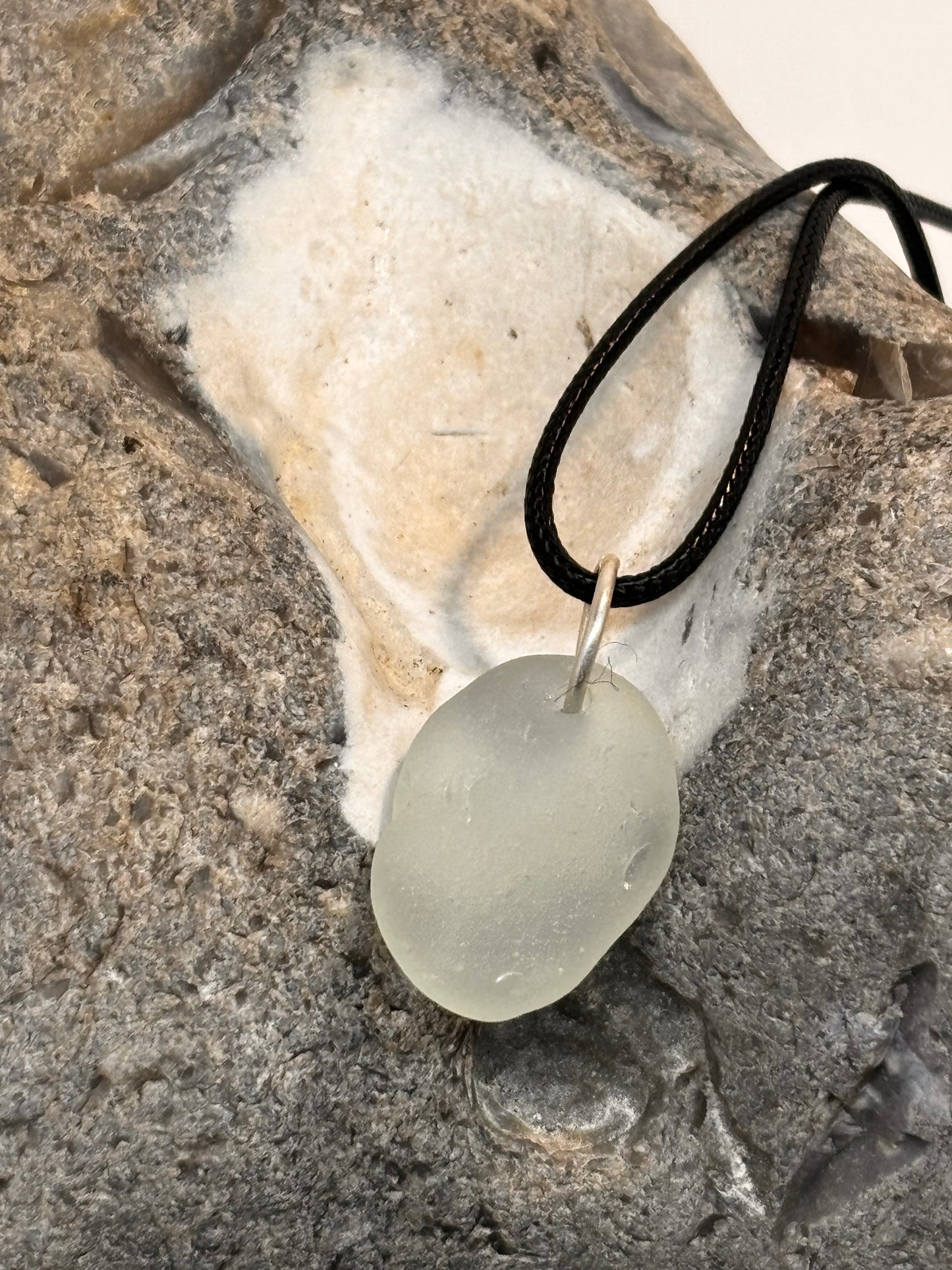 Seafoam Sea Glass Pendant
