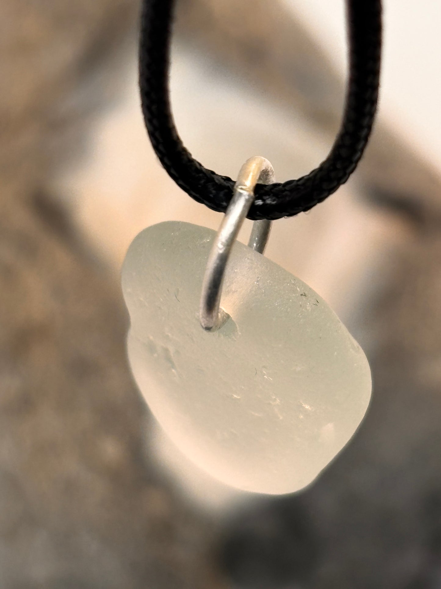 Seafoam Sea Glass Pendant