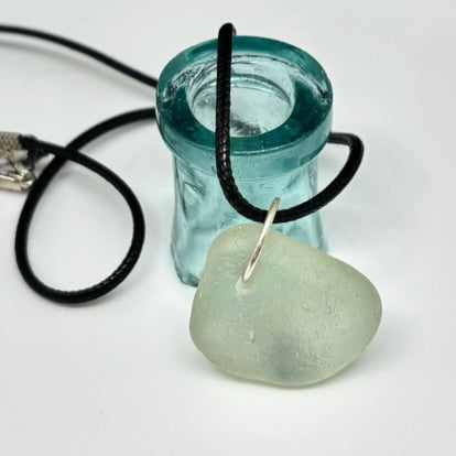 Pale Aqua Sea Glass Pendant