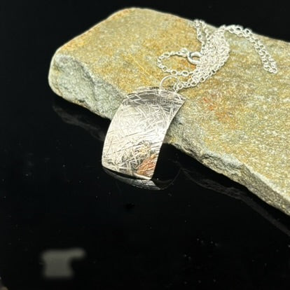 Rectangular Textured Pendant