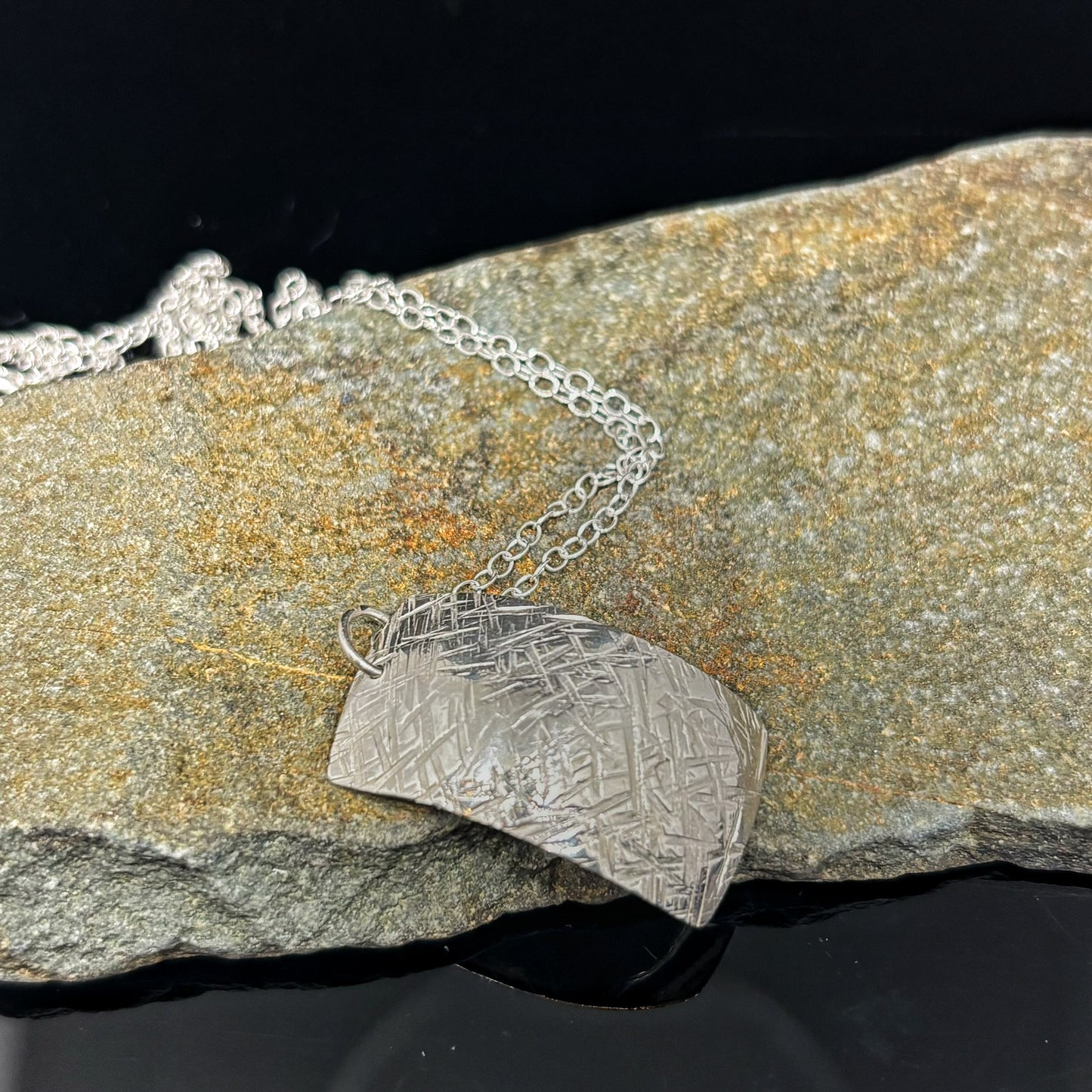 Rectangular Textured Pendant
