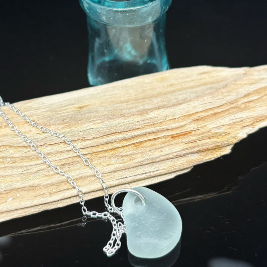 Seafoam Sea Glass Pendant