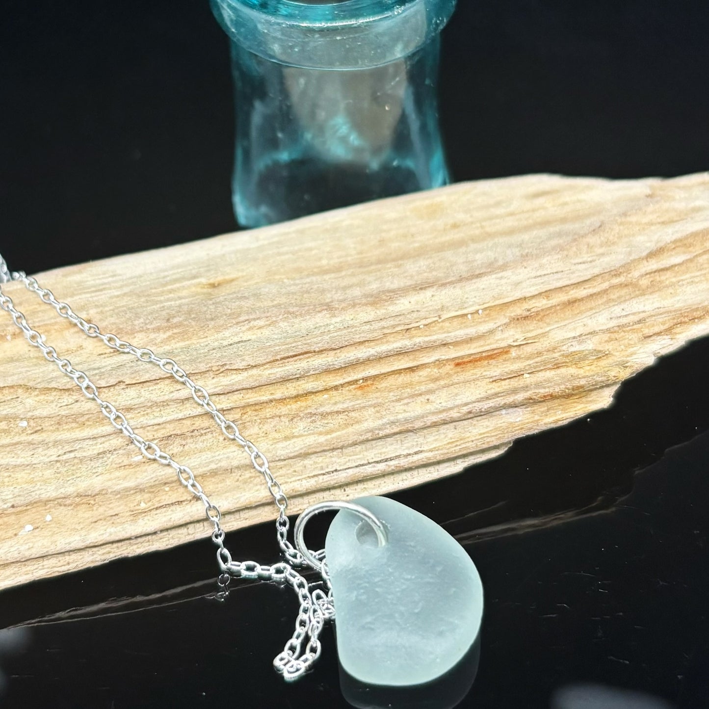 Seafoam Sea Glass Pendant