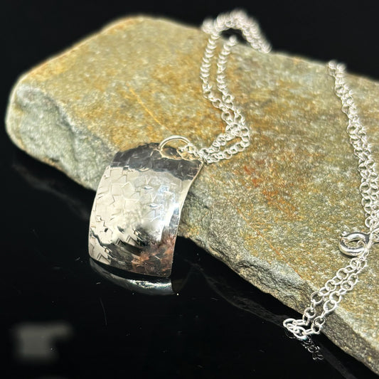 Rectangular Textured Pendant