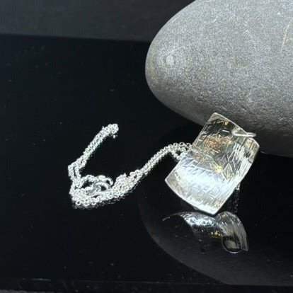 Rectangular Textured Pendant